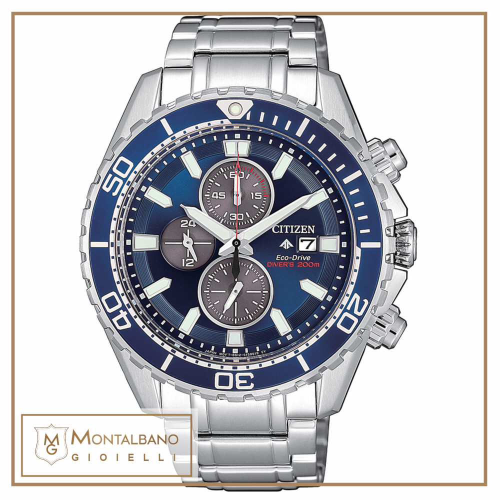 Citizen orologi Diver's Eco Drive Crono 200 mt CA0710-82L